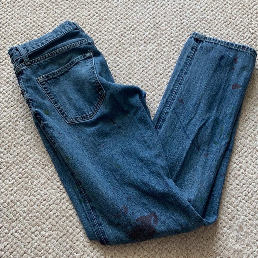 Uniqlo Custom Painted 29x34 Jeans